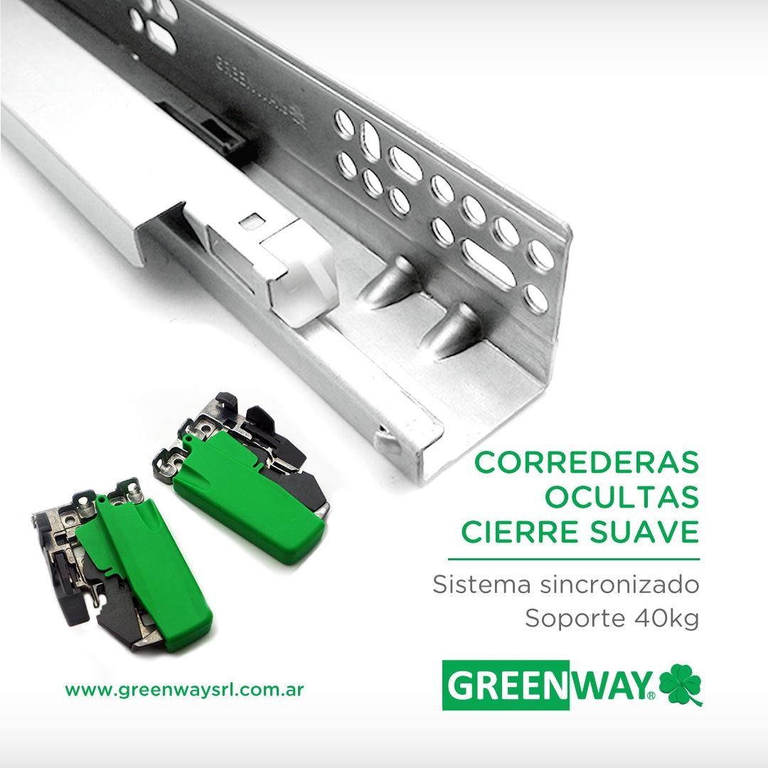 CORREDERA OCULTA C.SUAVE (GW8) 550MM