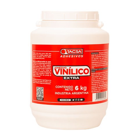 TACSA ADHESIVO VINILICO 6KG - https://herrajesdaversa.com.ar