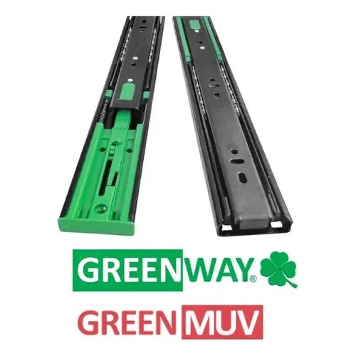 GW CORREDERA TELESCOPICA PUSH OPEN 40 NEGRA - https://herrajesdaversa.com.ar