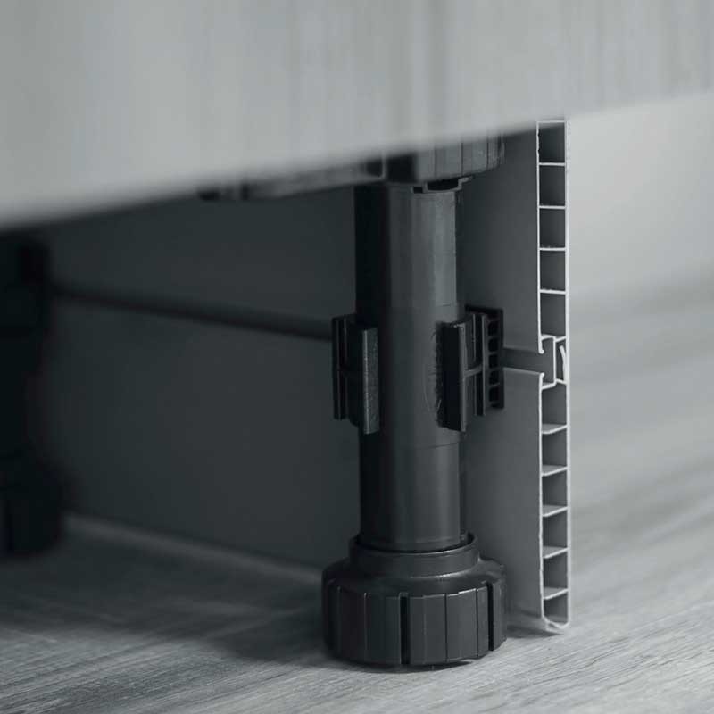 ZOCALO PVC NEGRO CEPILLADO 4MTS - Imagen 3