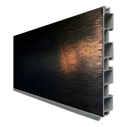 ZOCALO PVC NEGRO CEPILLADO 4MTS - https://herrajesdaversa.com.ar