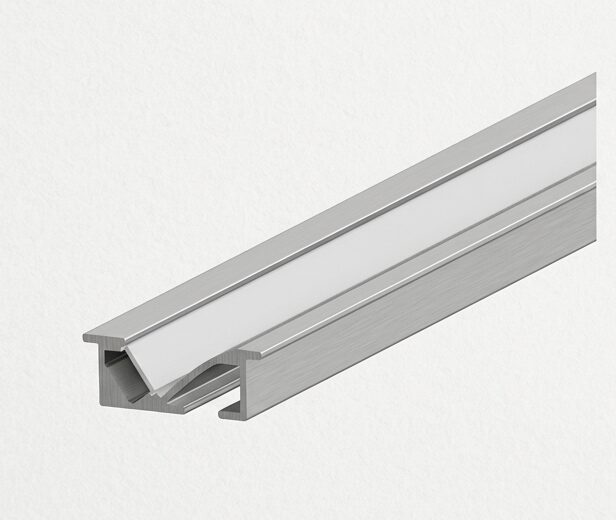 PERFIL LED ALUMINIO DE EMBUTIR 23,5,X9mm (2,5 MTS)